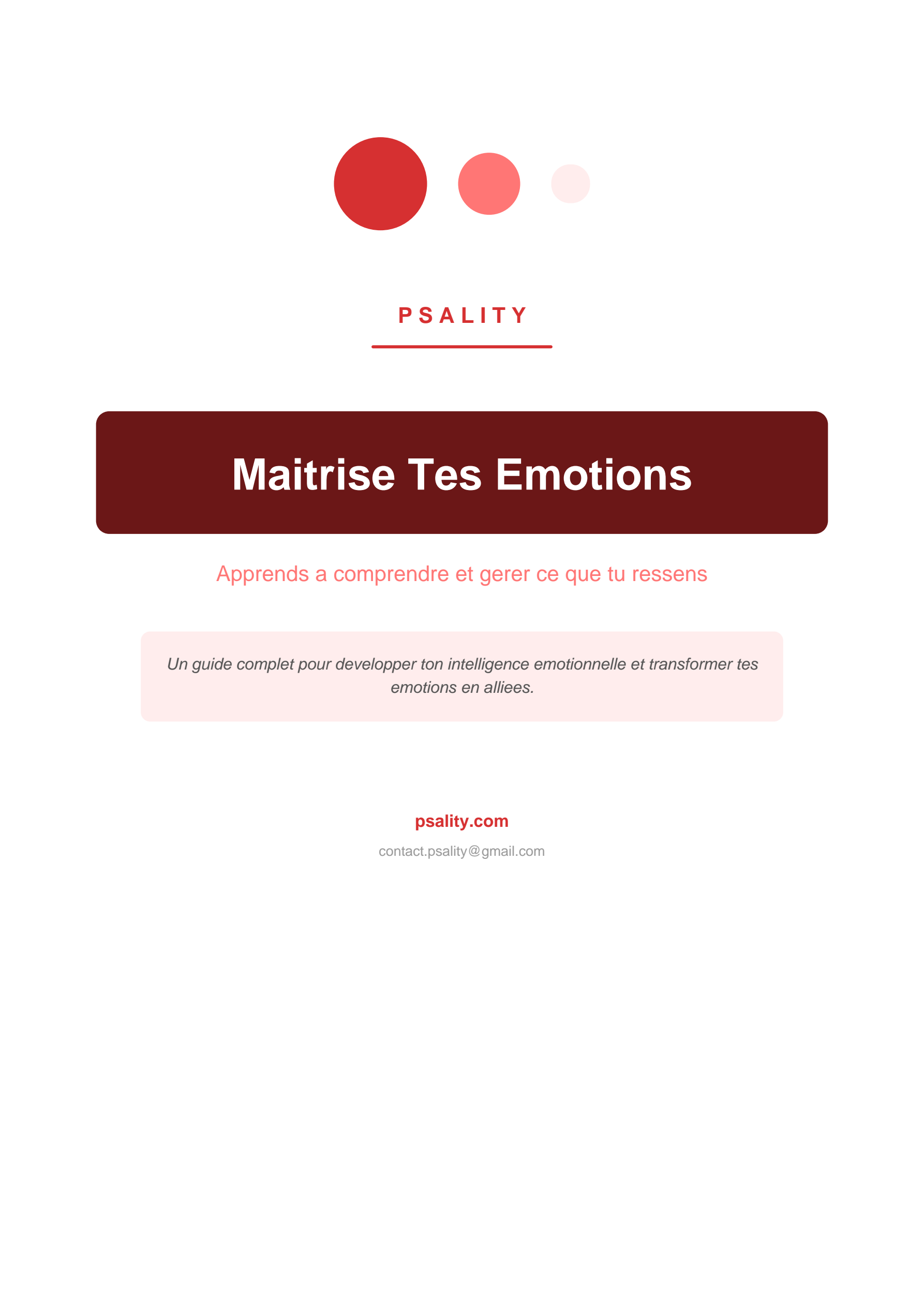 Maîtrise Tes Émotions