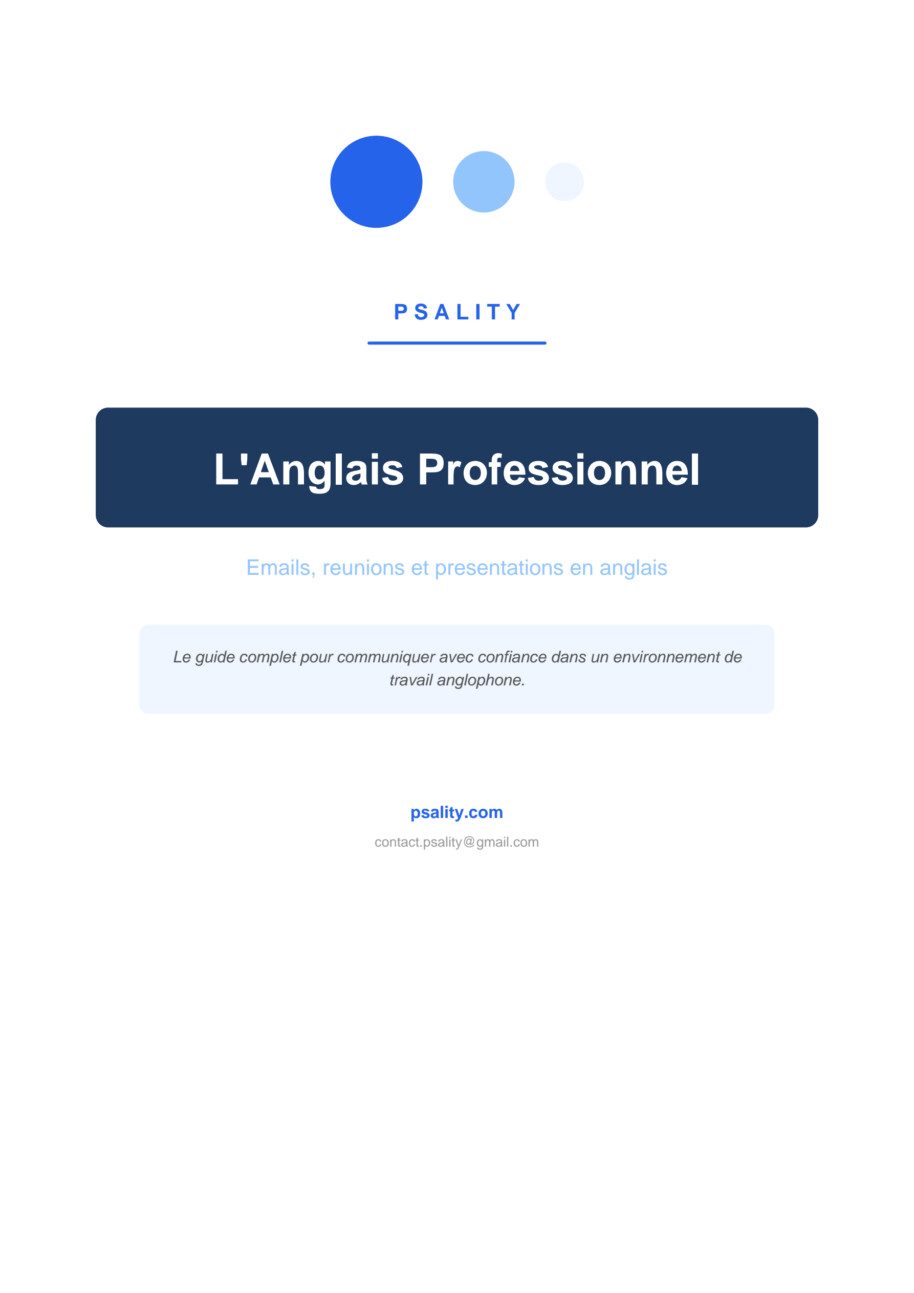 L'Anglais Professionnel
